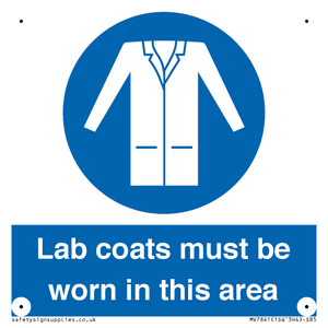 Lab coats must be worn in this area